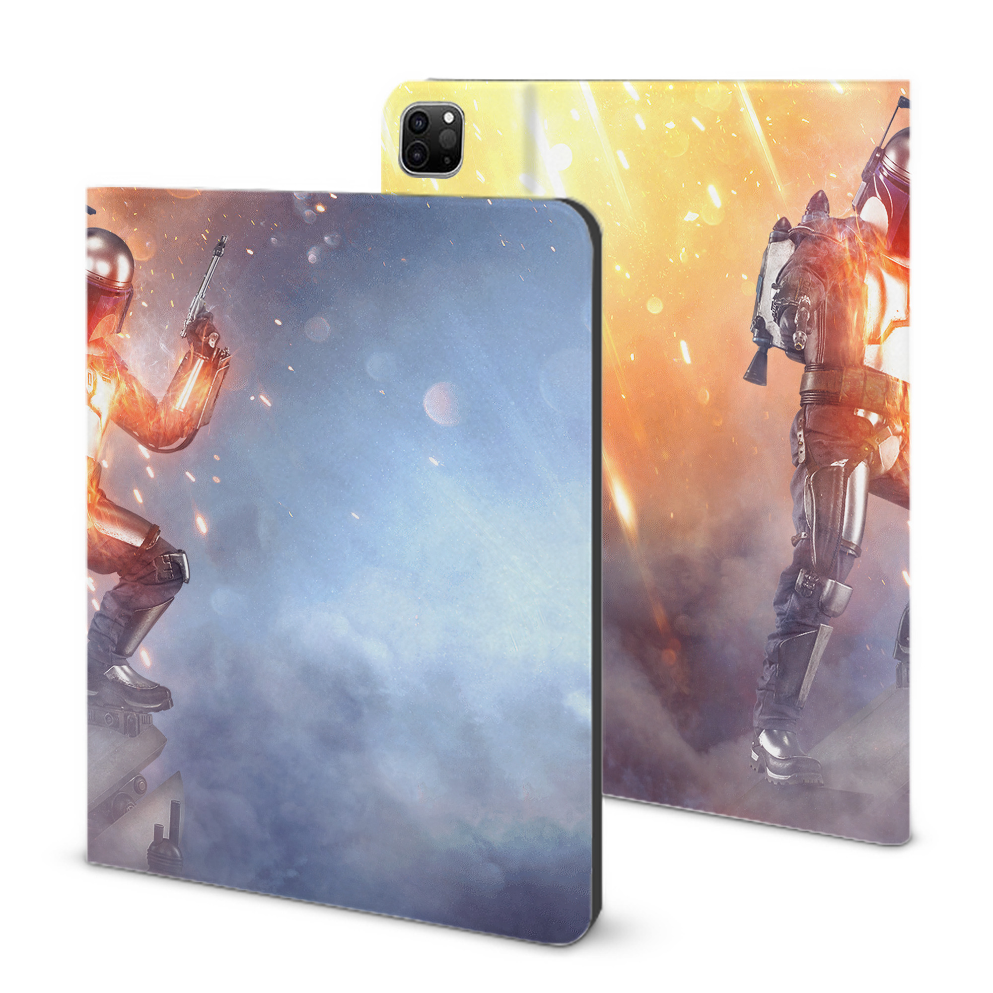（画像用） スター・ウォーズ Star Wars IPad ケース ブック型 PUレザー TPU 耐衝撃 軽量 薄型 ペン収納なし 全面保護 IPad 各モデル対応